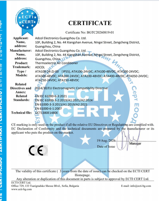 Climatiseur thermoélectrique offrant une taille compacte et une protection IP55 pour les boîtiers électroniques extérieurs et intérieurs